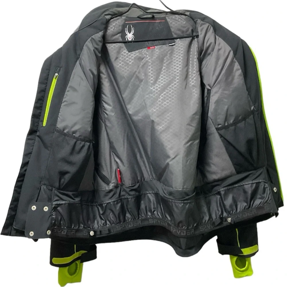 🕷️Spyder XTL Warm Thinsulate Insulation Multi Pocket Hooded Zipper Jacket! - Picture 4 of 11